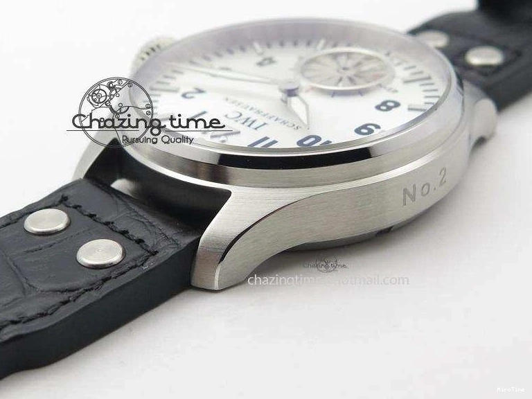 MIROTIME 0115 Big Pilot “Markus Buhler” IW5003 Turbine V6F Best Edition Silver Dial On Leather Strap A Reliable 7315